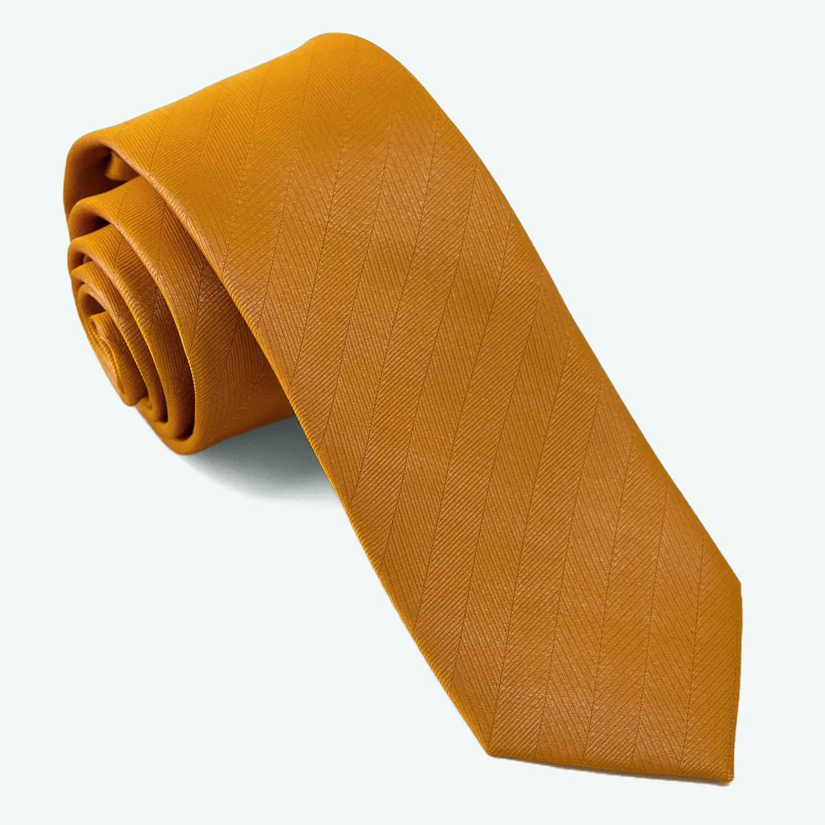 Herringbone Vow Marigold Tie