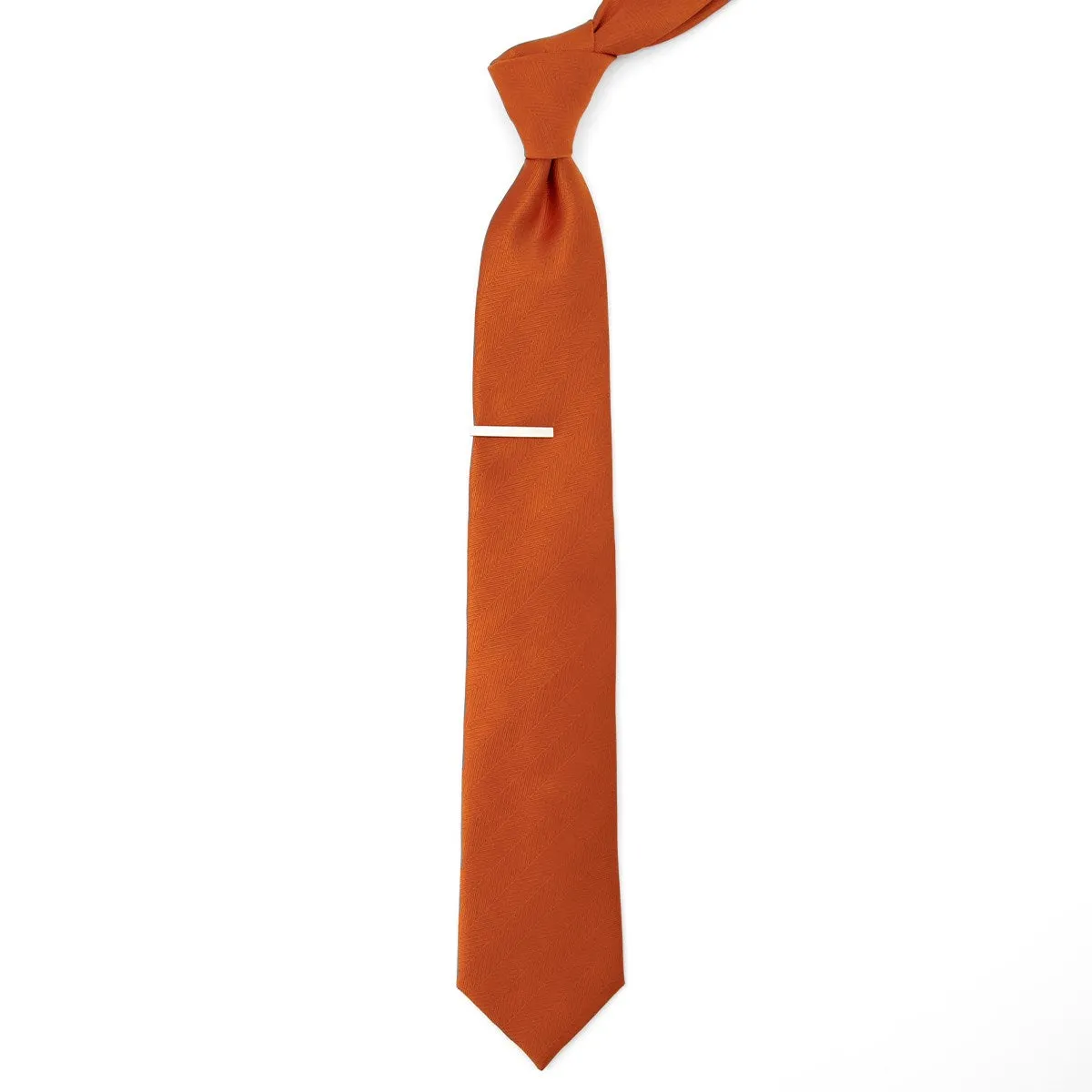 Herringbone Vow Rust Tie