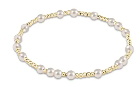 Hope Unwritten 4mm Bracelet- Pearl