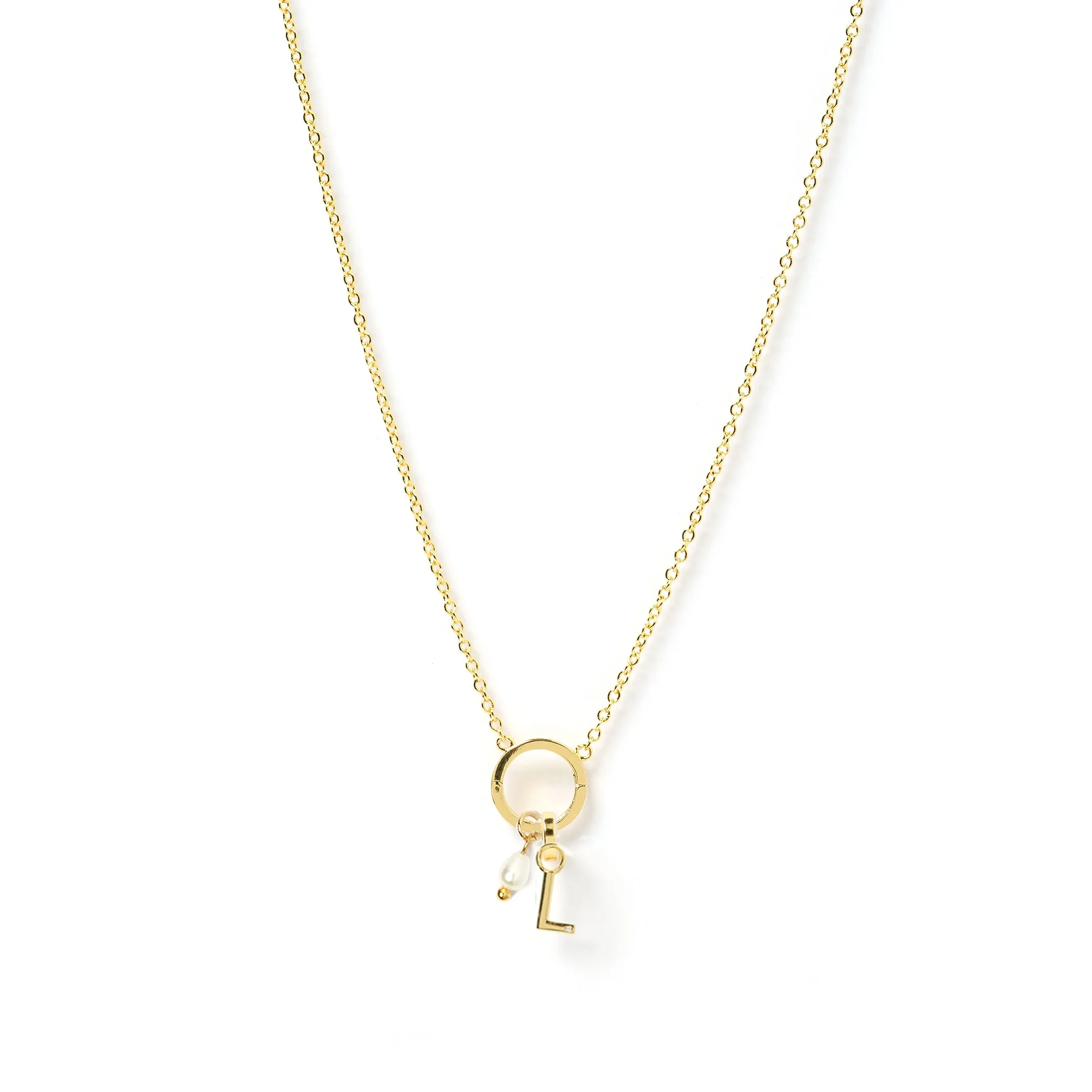 Initial 'O' Charm Necklace