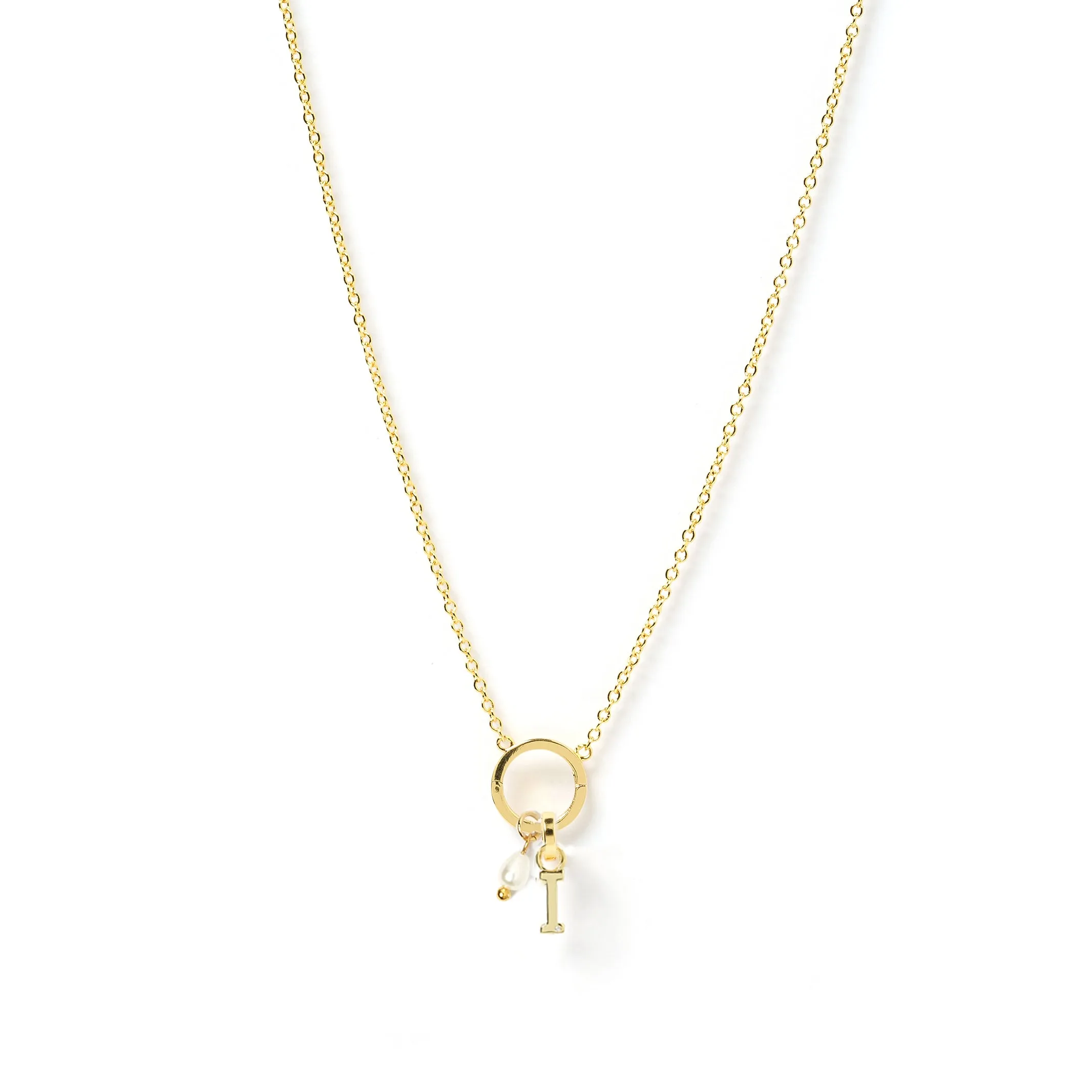 Initial 'O' Charm Necklace