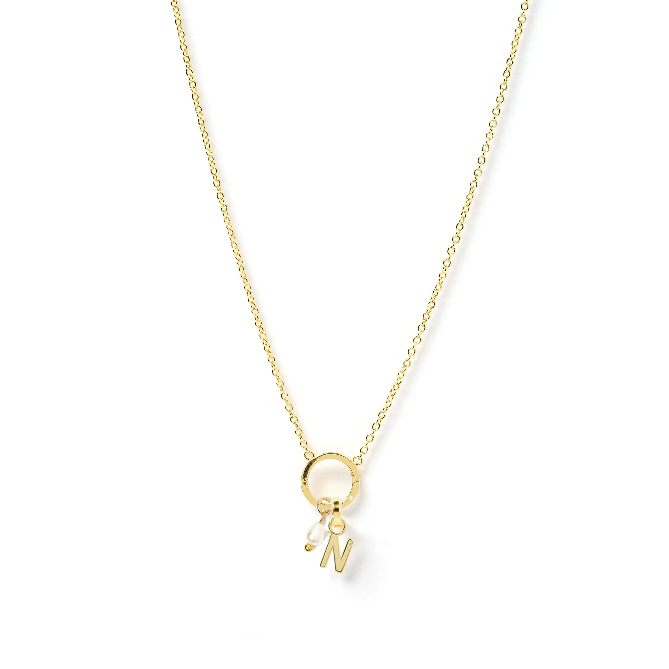 Initial 'O' Charm Necklace