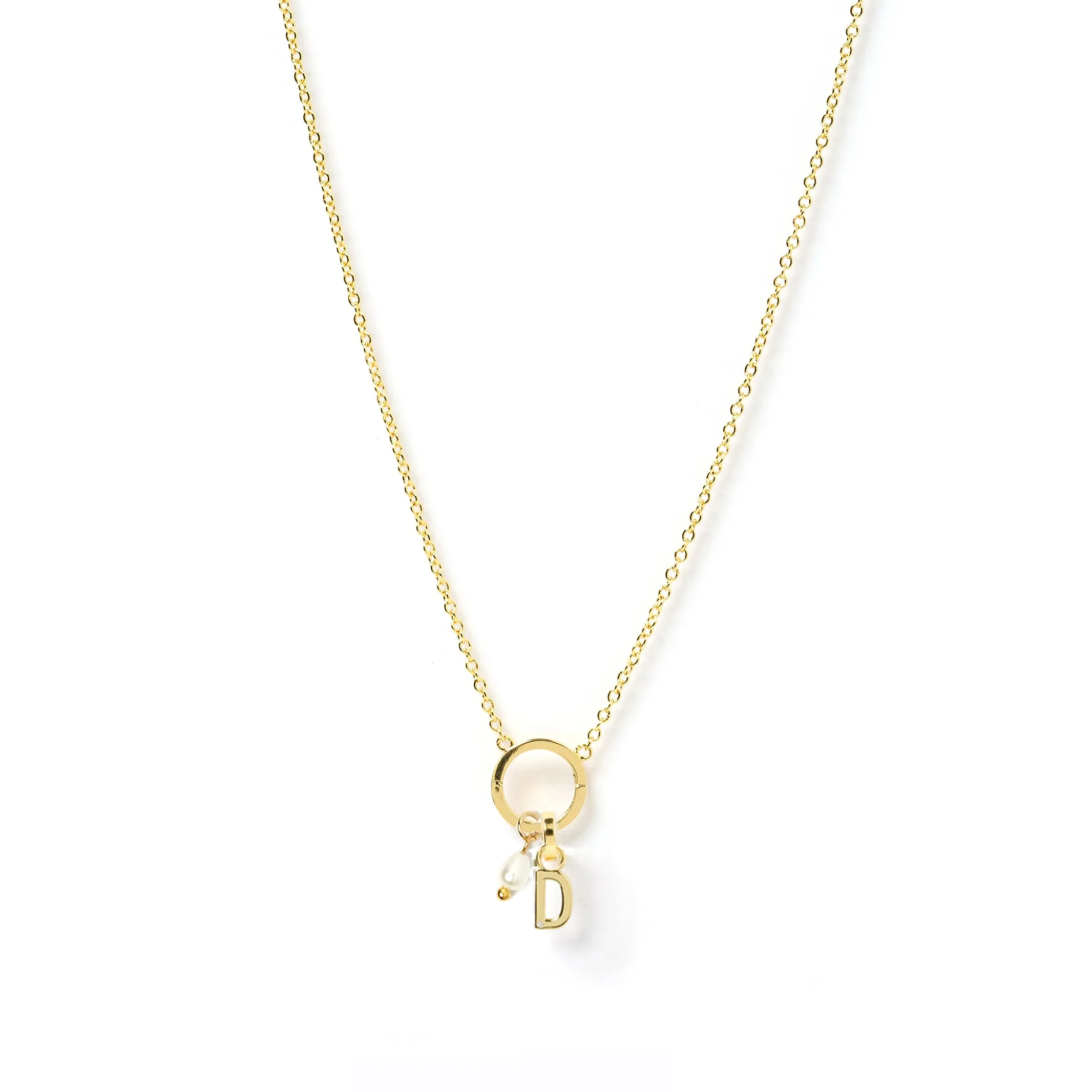 Initial 'O' Charm Necklace