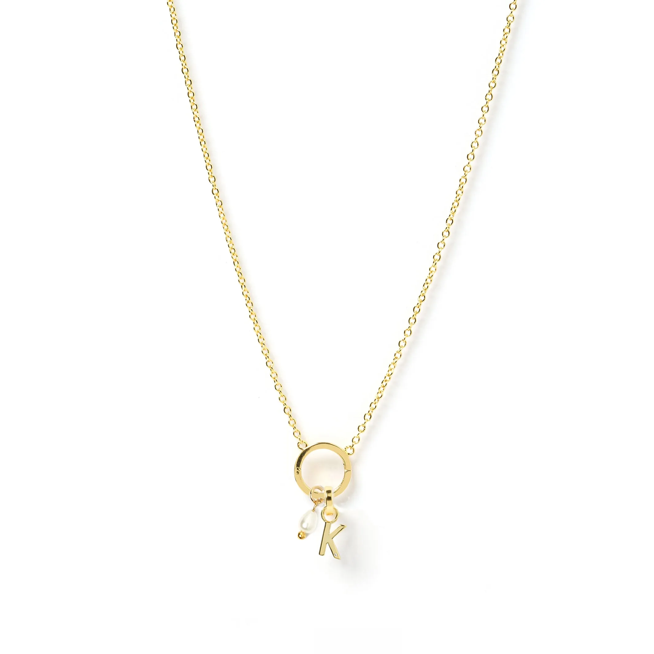 Initial 'O' Charm Necklace