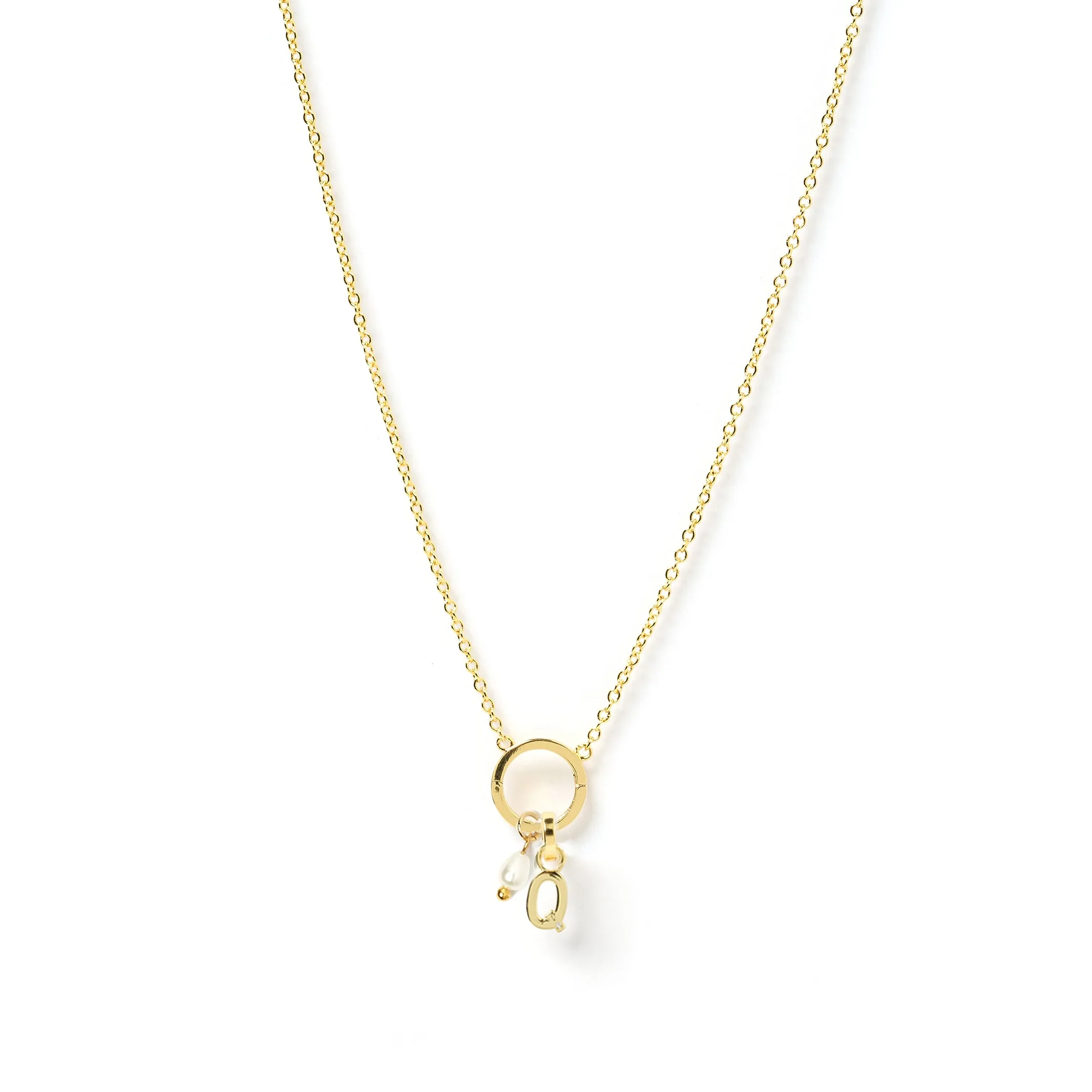 Initial 'O' Charm Necklace