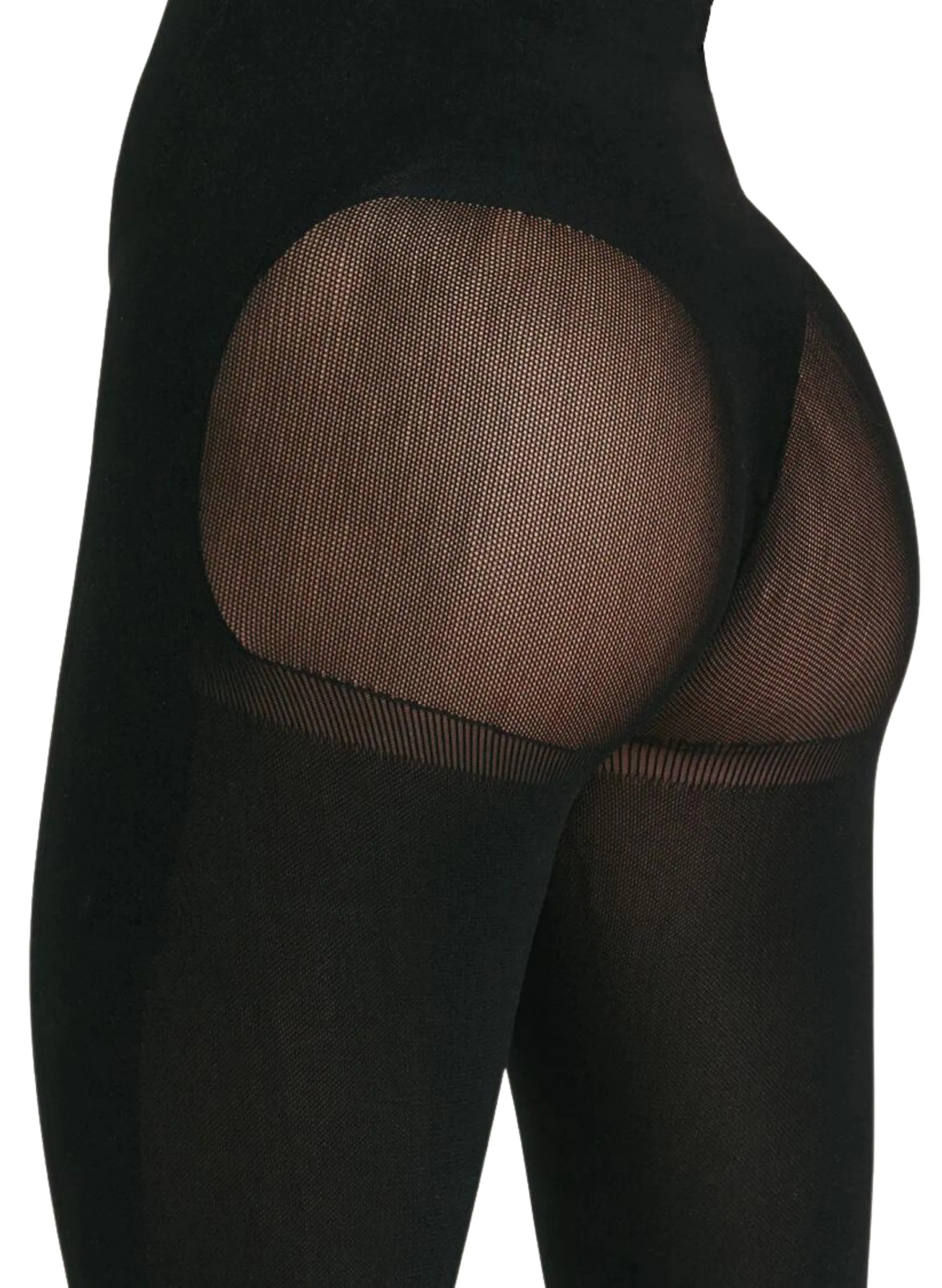 Invisible Body Shaper with Leg Compression and Butt Lifter - Black