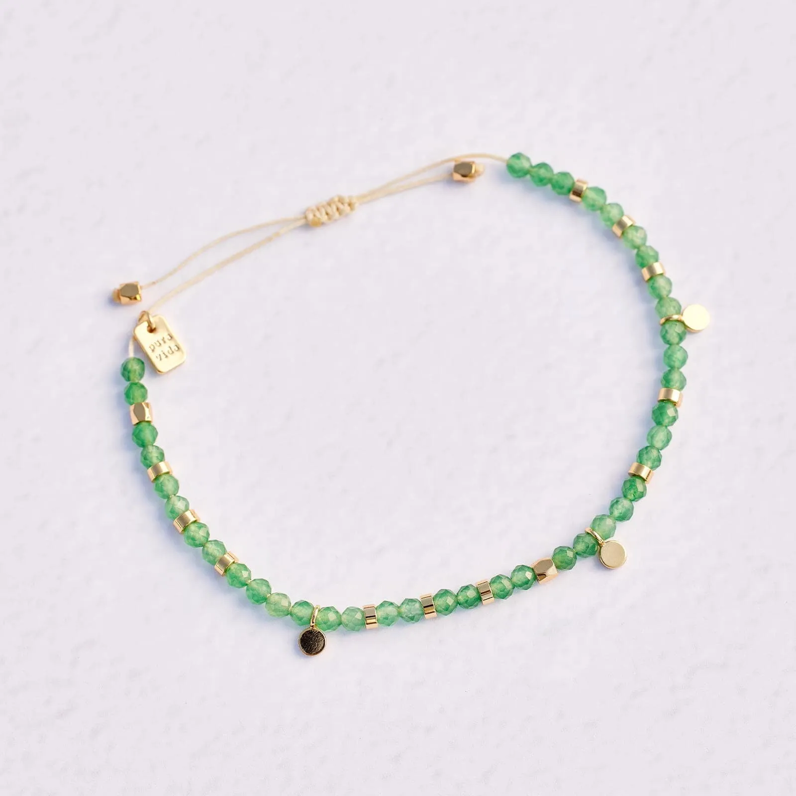 Jade Beaded String Bracelet