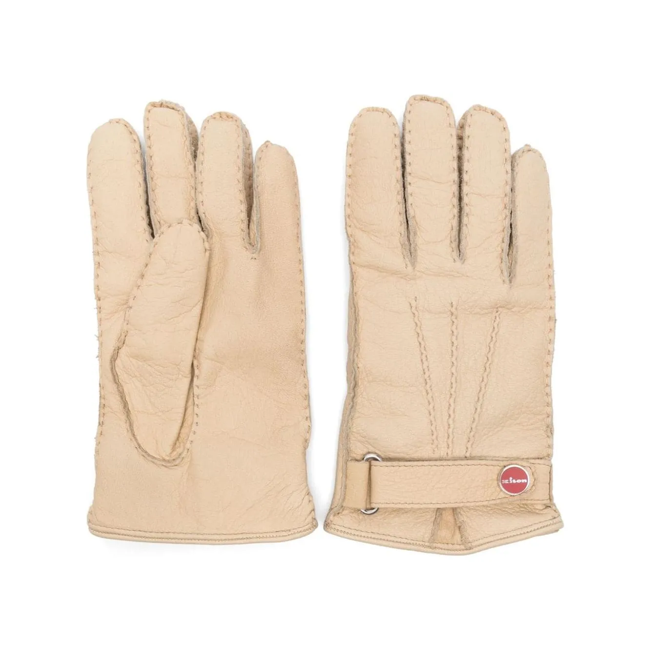 Kiton Gloves Beige