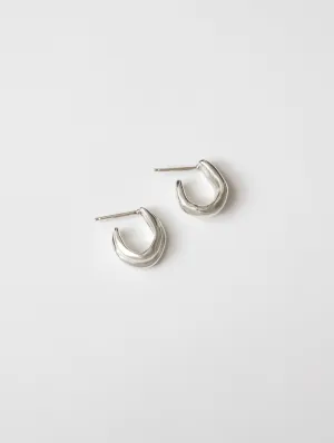 Maeve Hoops in Sterling Silver