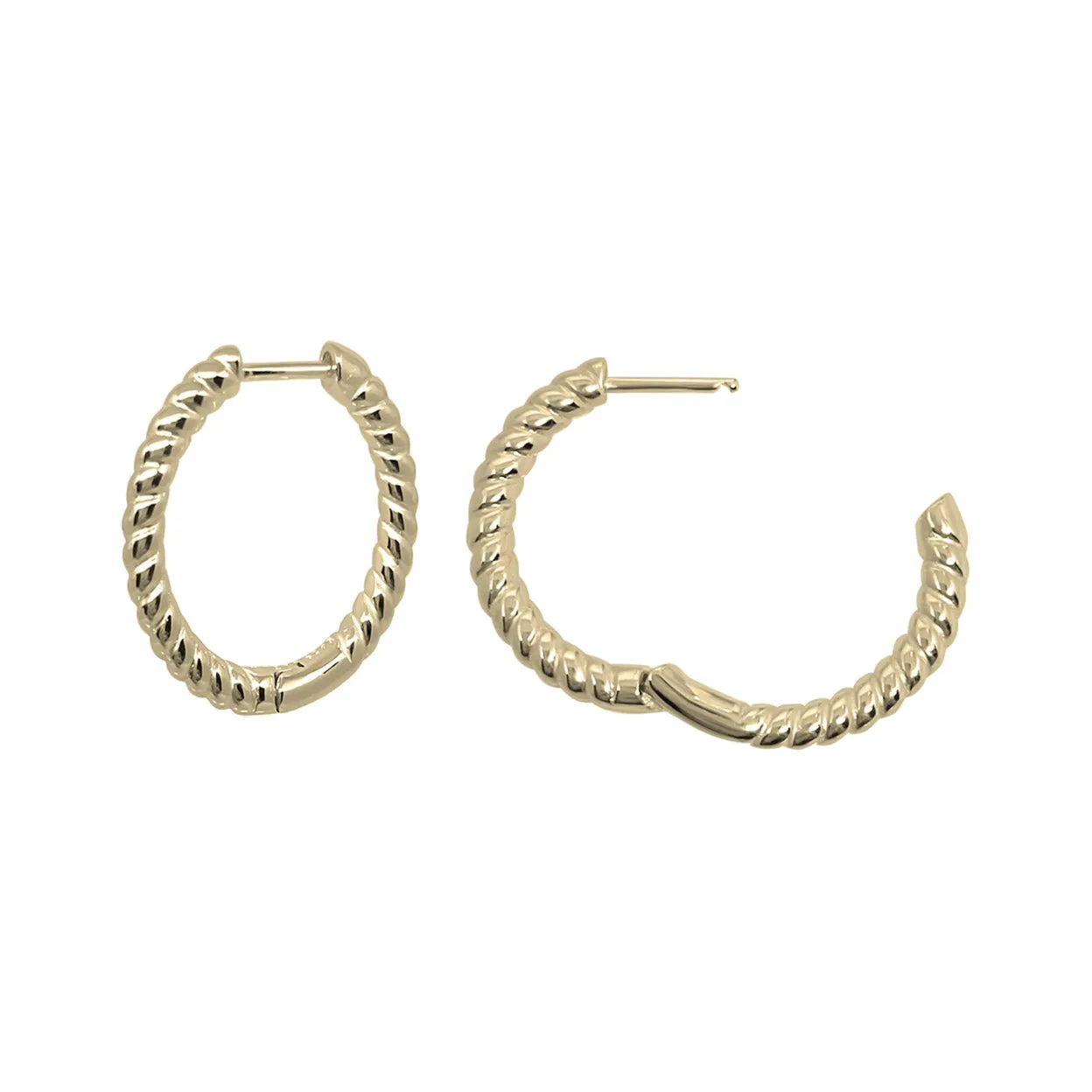 Medium Twist Hoops