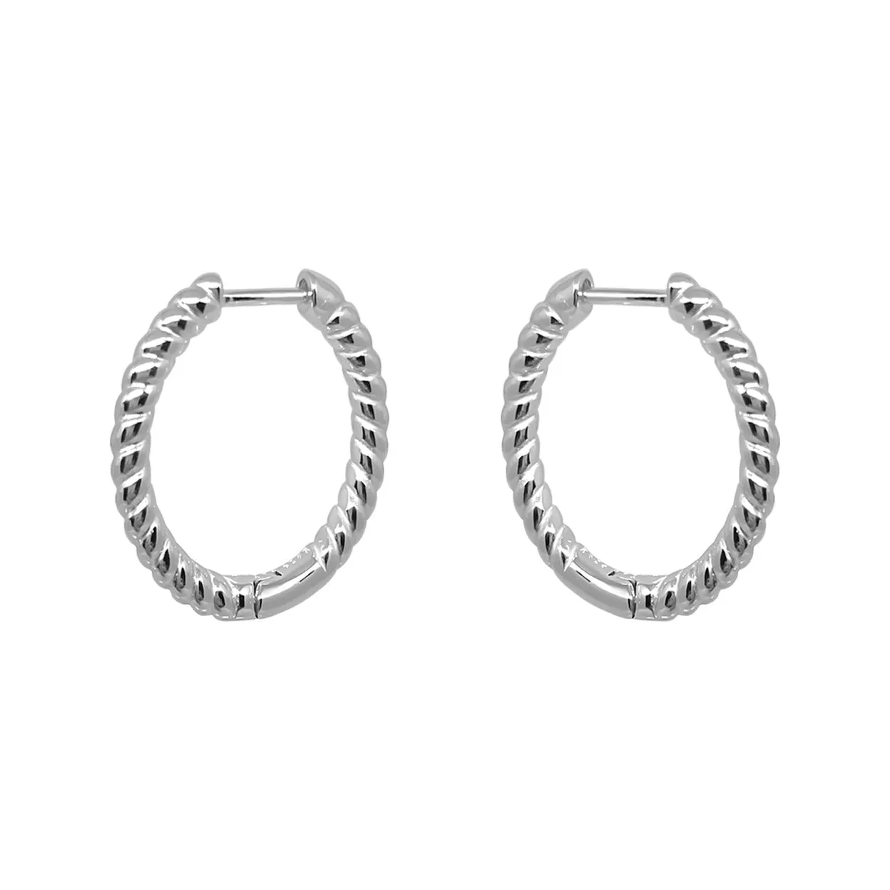 Medium Twist Hoops