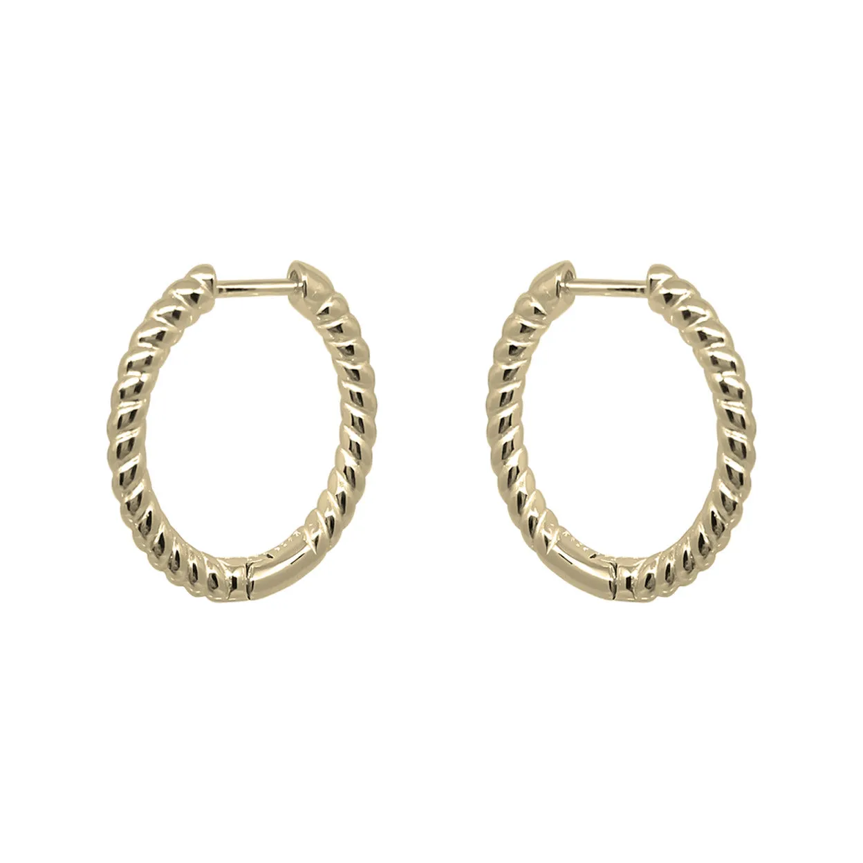 Medium Twist Hoops