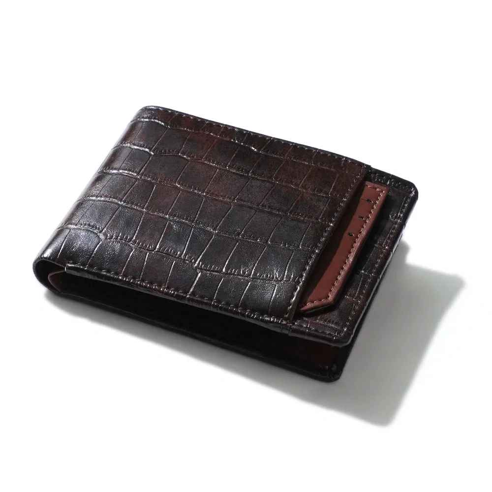 Merci - Croco Brown Wallet   Card Holder