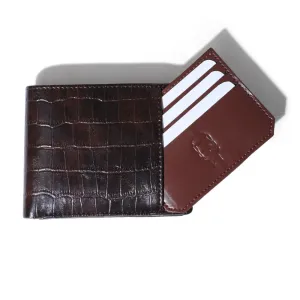 Merci - Croco Brown Wallet   Card Holder