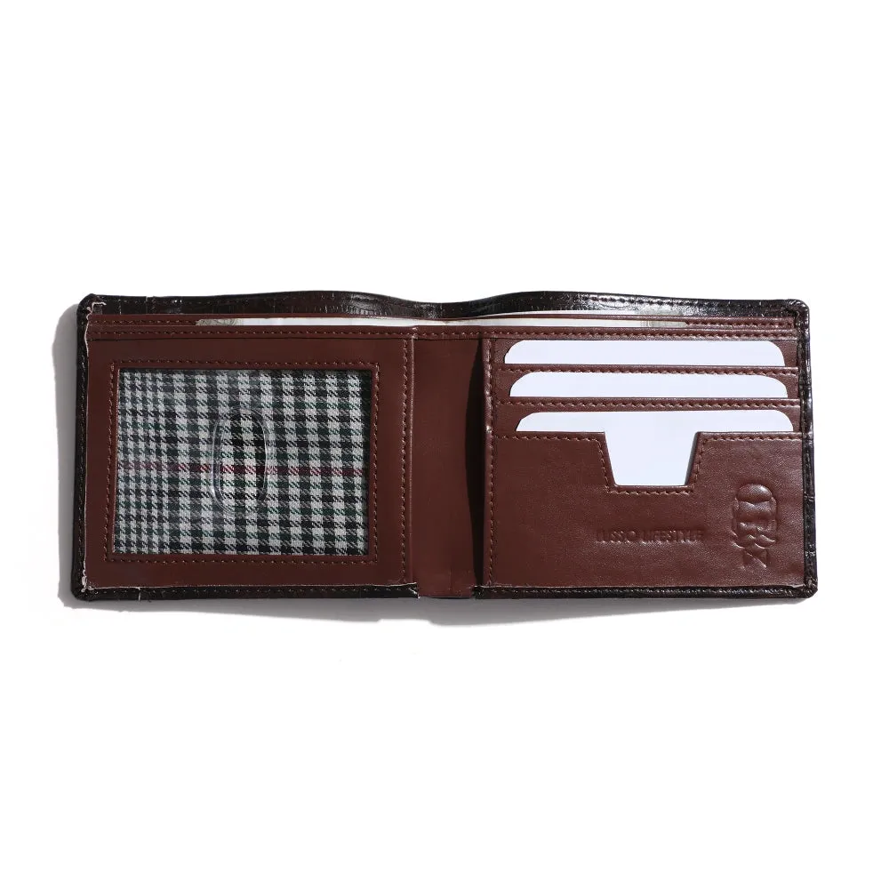 Merci - Croco Brown Wallet   Card Holder