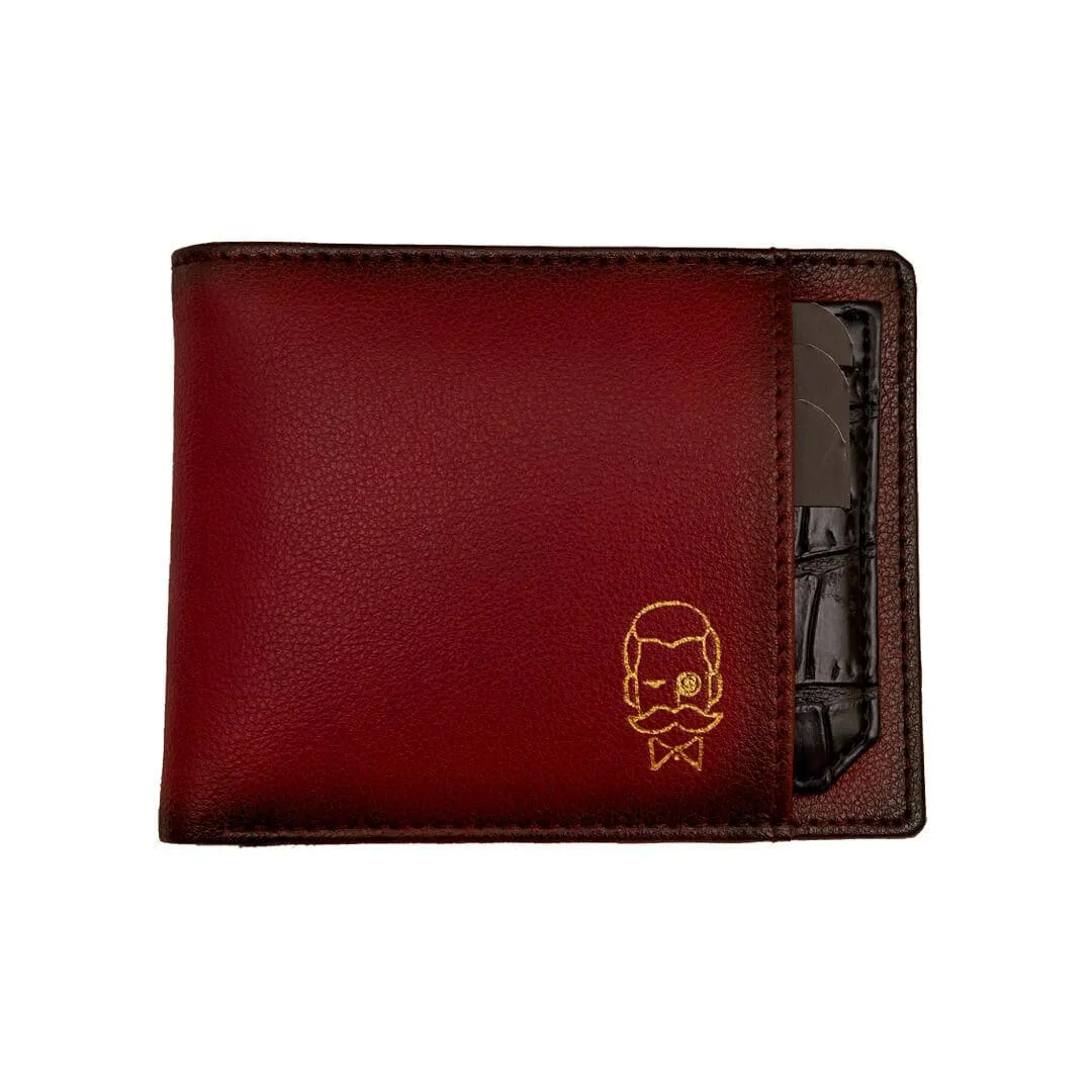 MERCI | MAROON WALLET   CARD HOLDER