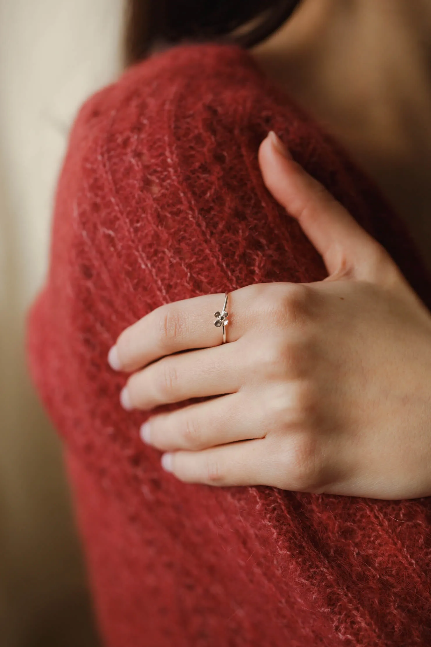 Midnight Blossom Ring