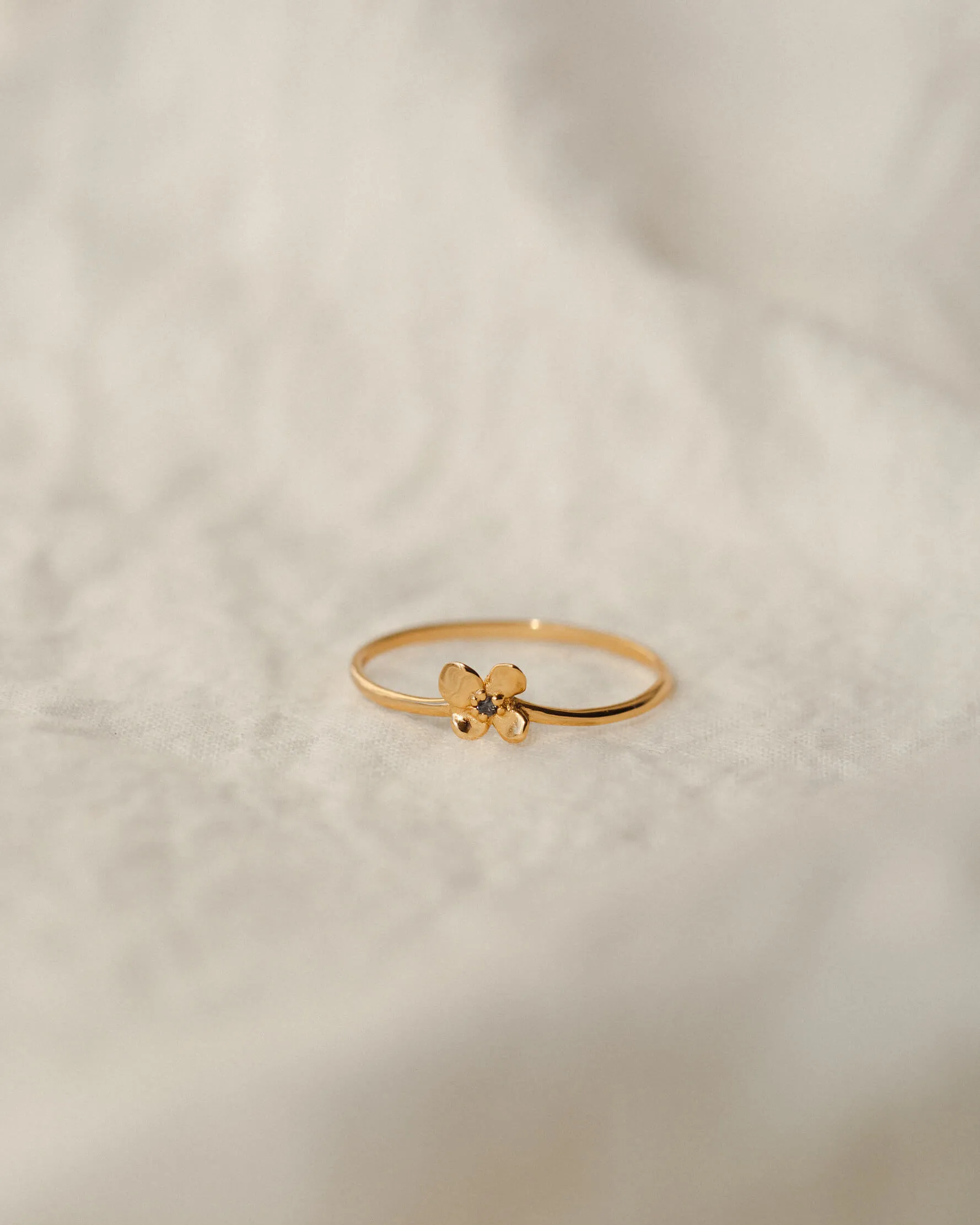 Midnight Blossom Ring