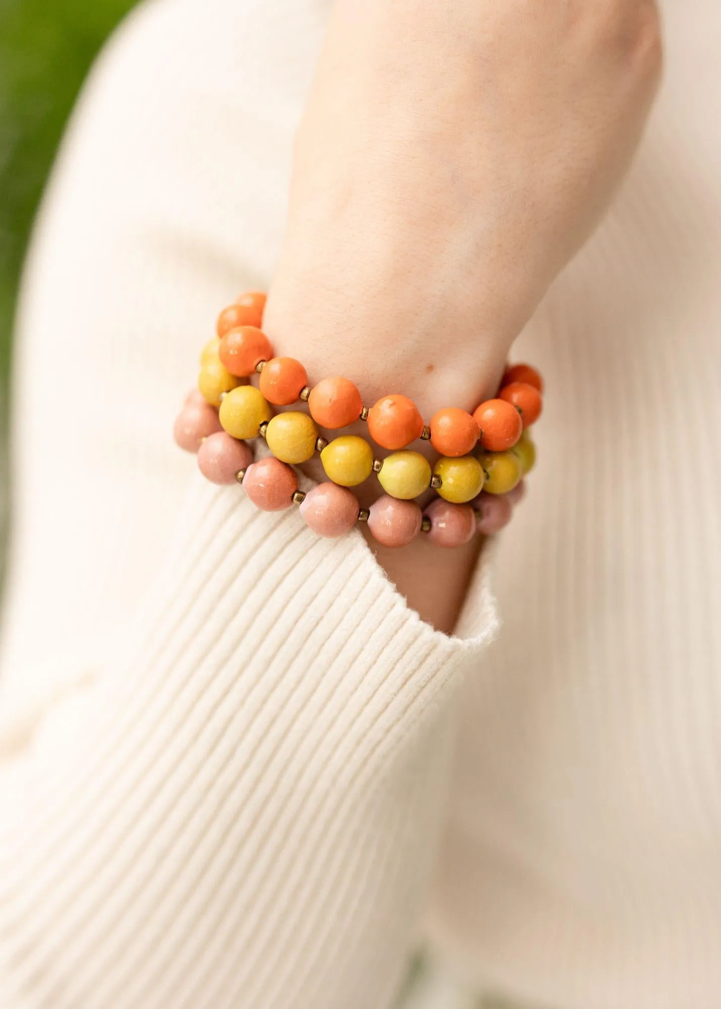 Miujiza Ceramic Beaded Bracelet | Granny Smith