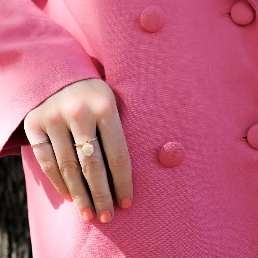 MOMENT RING WITH DRUZY