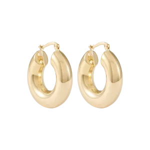 Oriana Hoop Earrings - Solid Gold