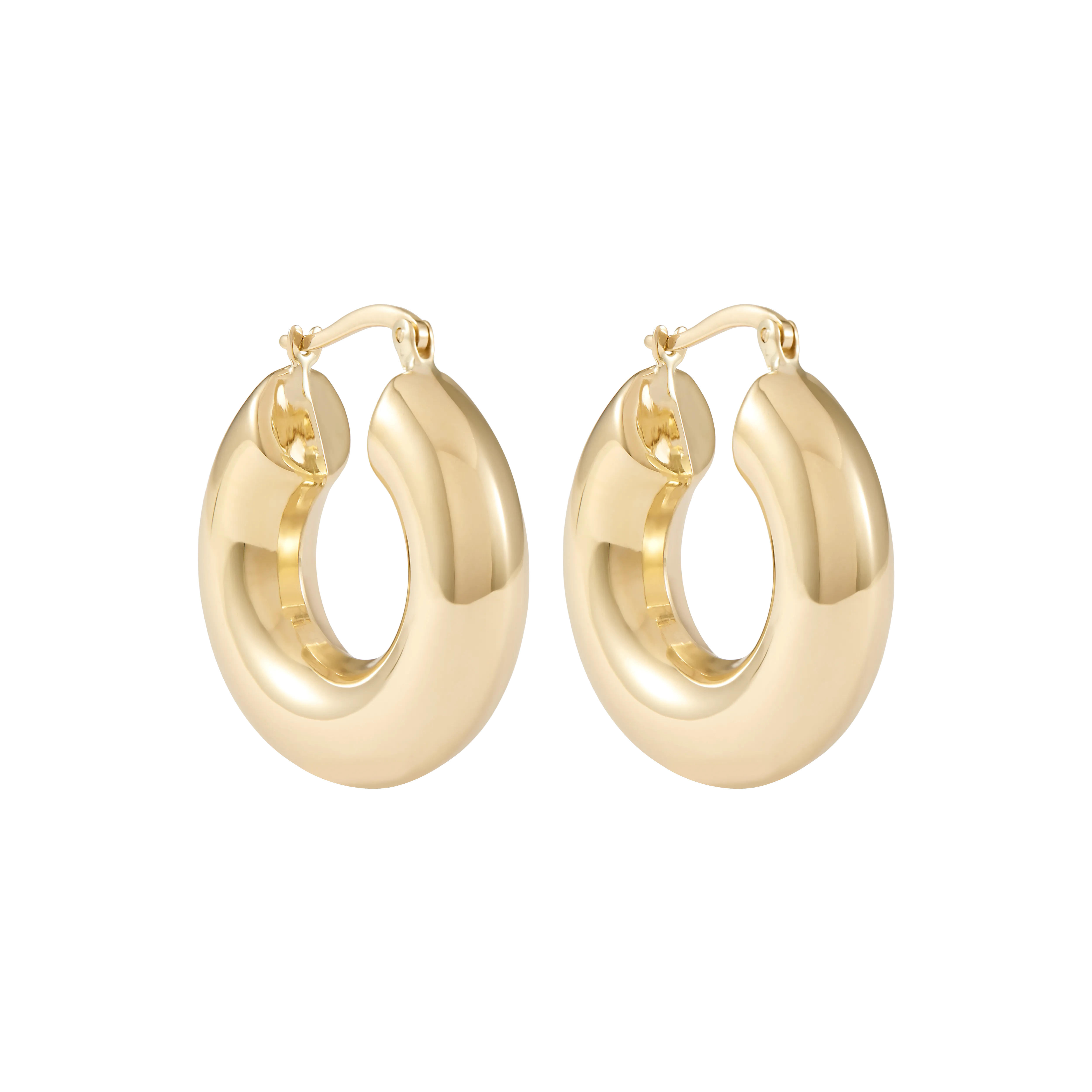 Oriana Hoop Earrings - Solid Gold