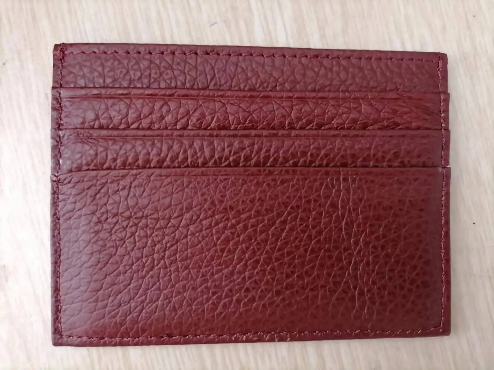 Personalized Leather Credit Card Holder