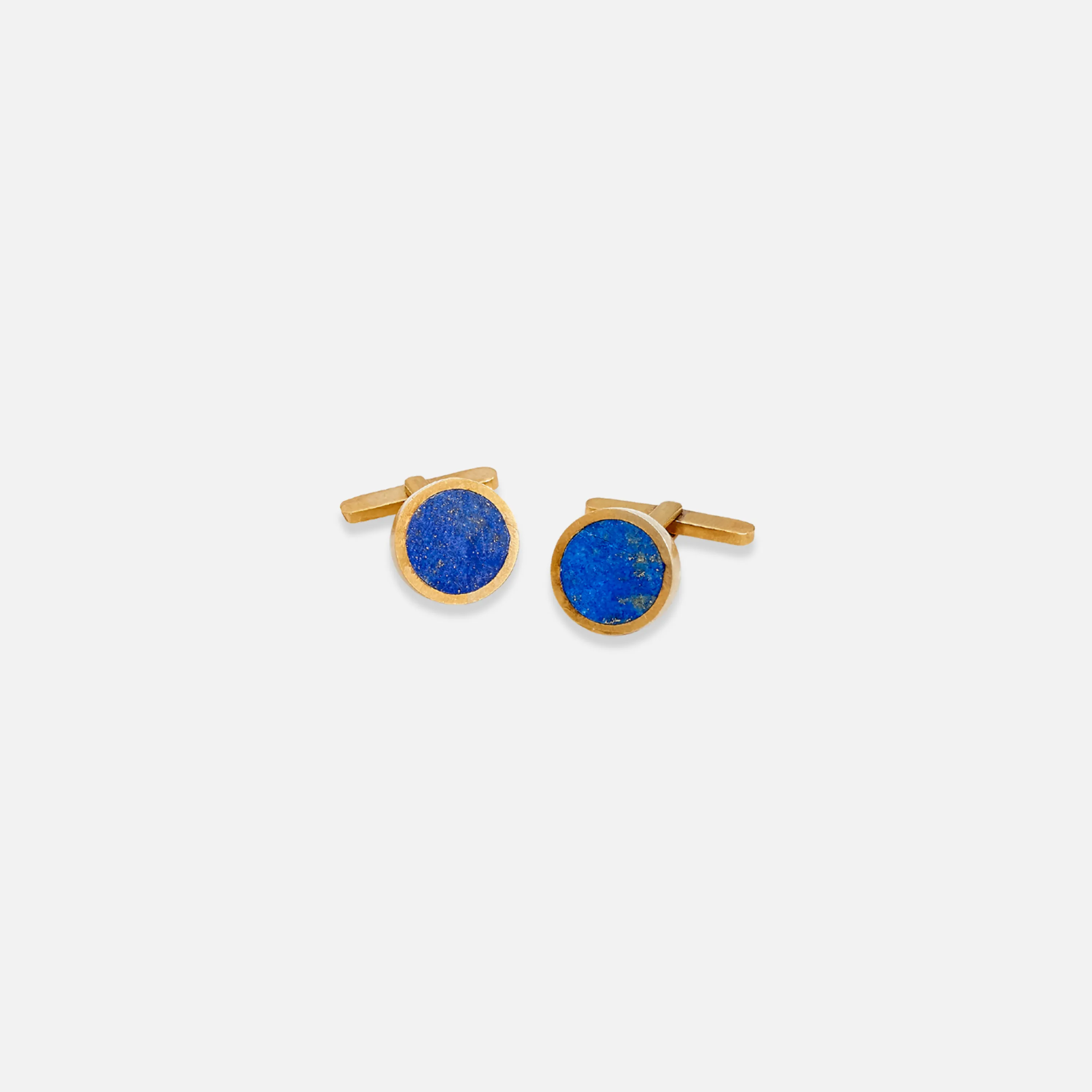 Polished Lapis Singles Cufflinks