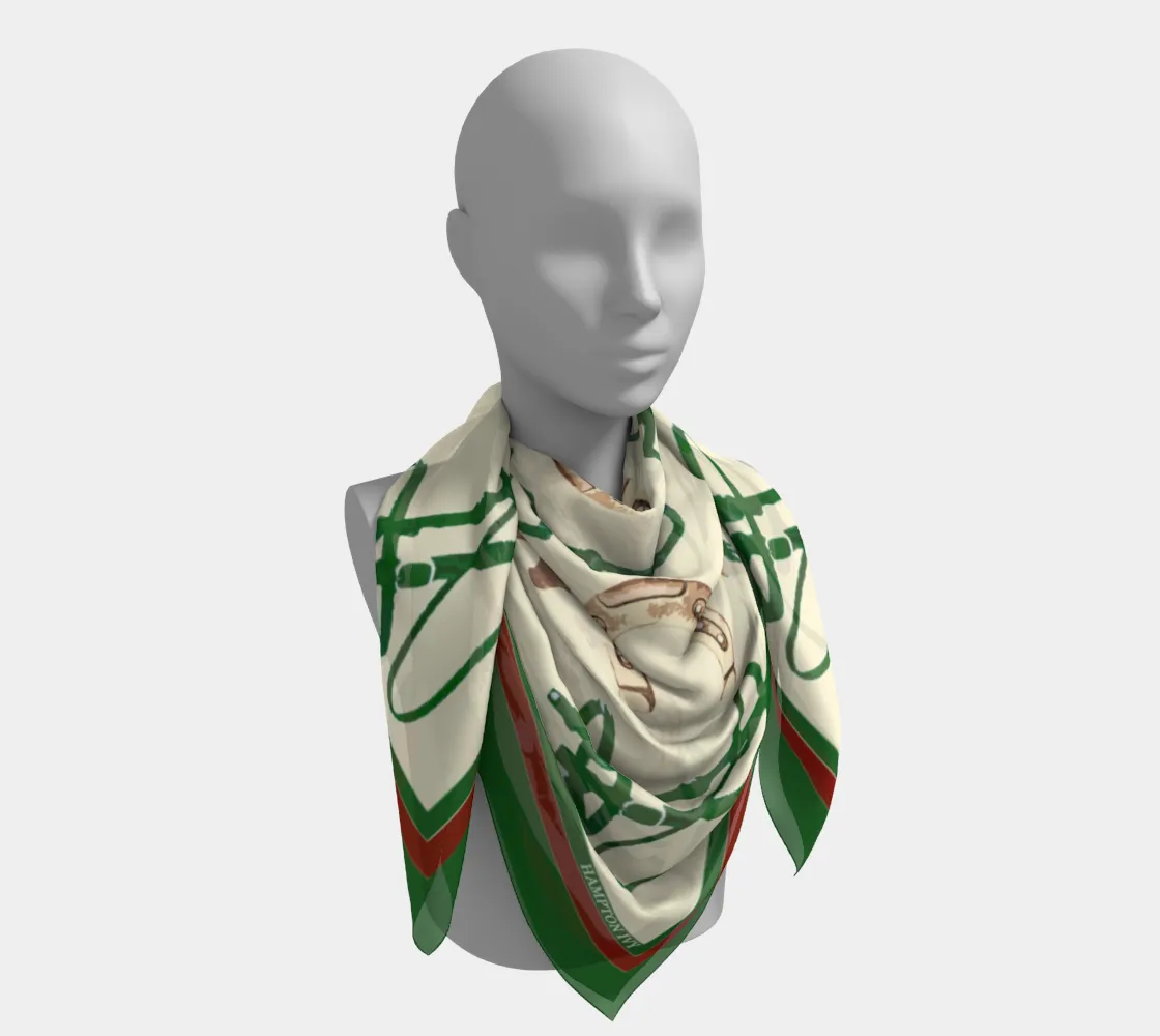 "Stile Equestre" Satin Scarf