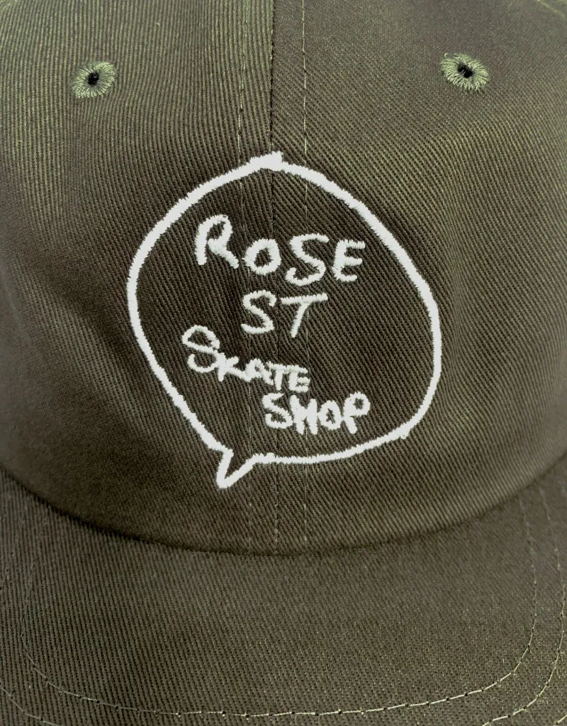 Rose Street Bubble Logo Hat Olive