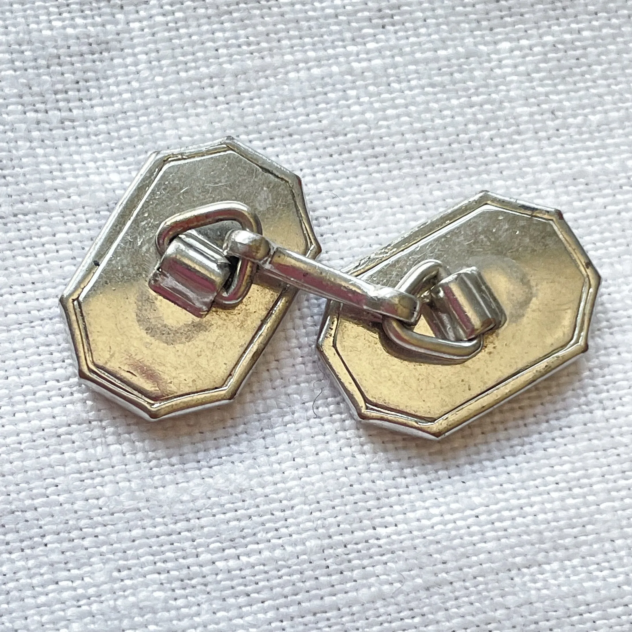 SOLD Vintage Art Deco/Edwardian Silver Cufflinks, Signed S & S