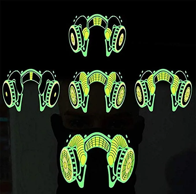 Sound Activated LED Half Mask