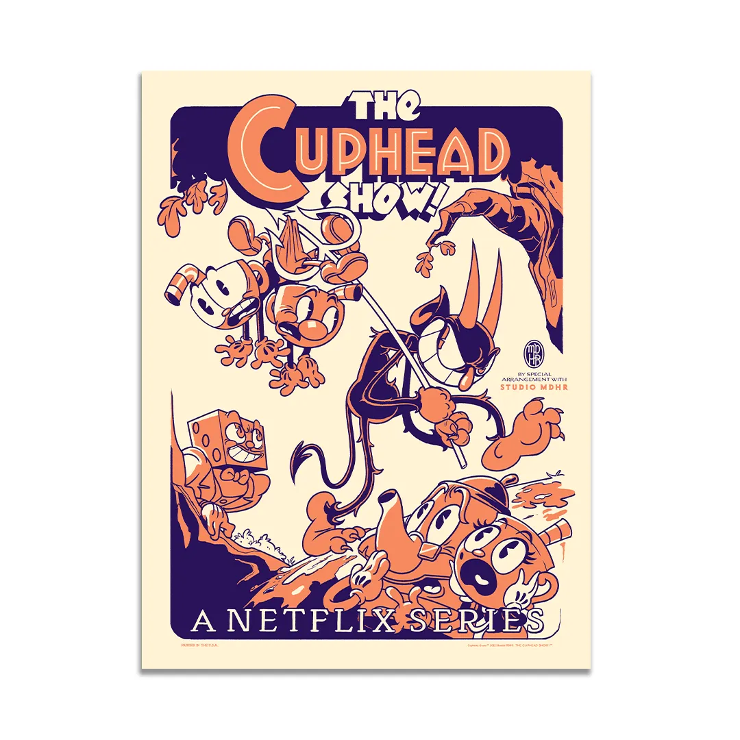 The Cuphead Show! Devil May Care Screen Print