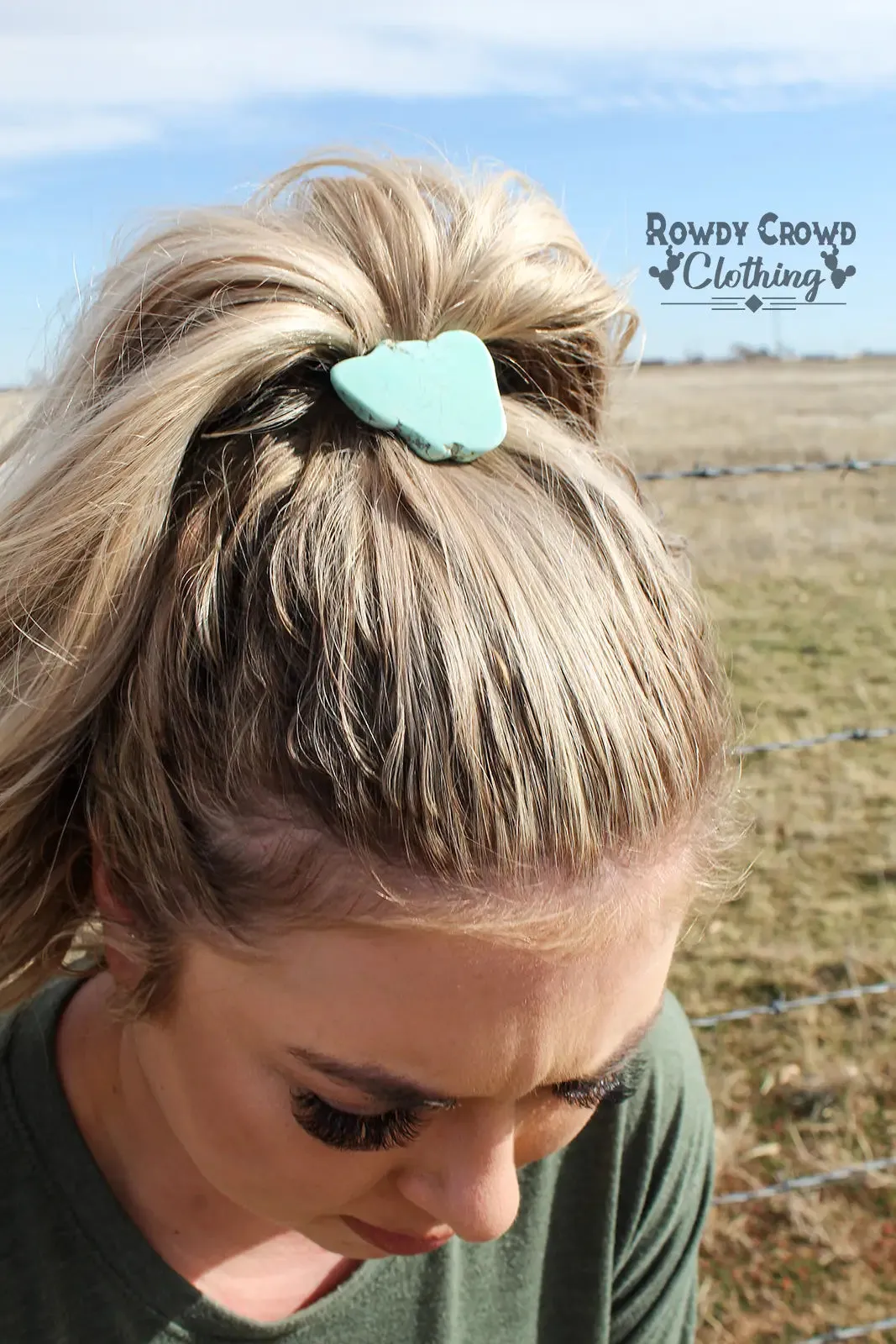 Turquoise Slab Ponytail