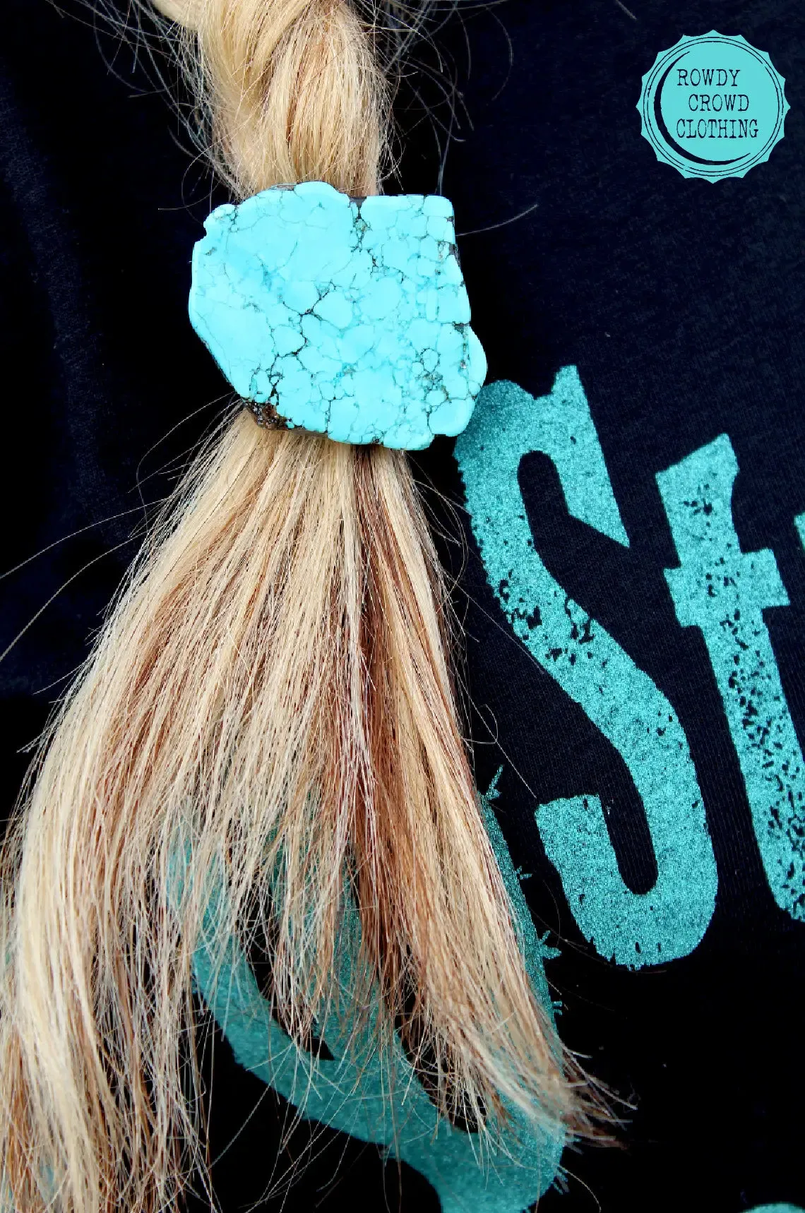 Turquoise Slab Ponytail