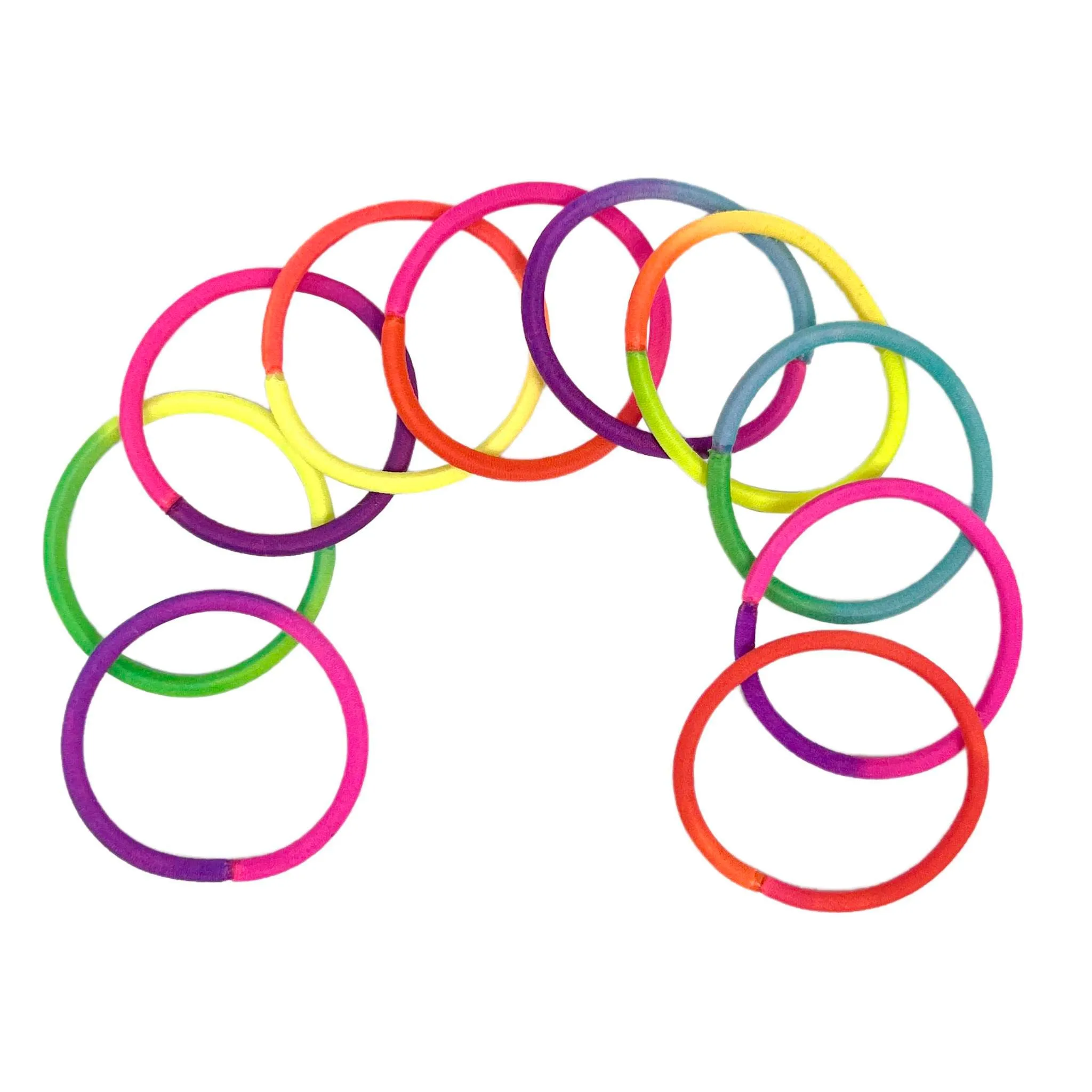 Two-Tone Hair Elastics