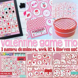 Valentine GAME TRIO Printable