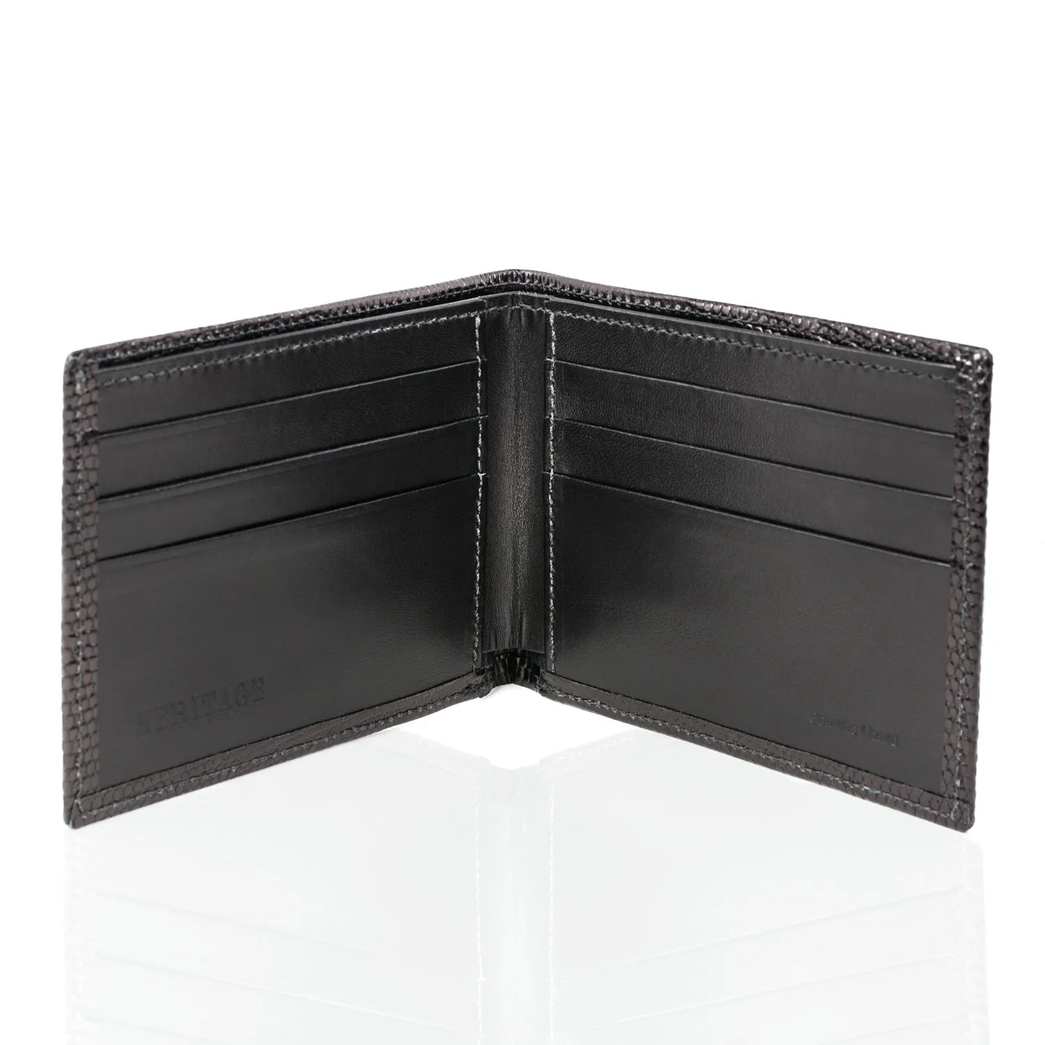 Wallet in Black Lizard