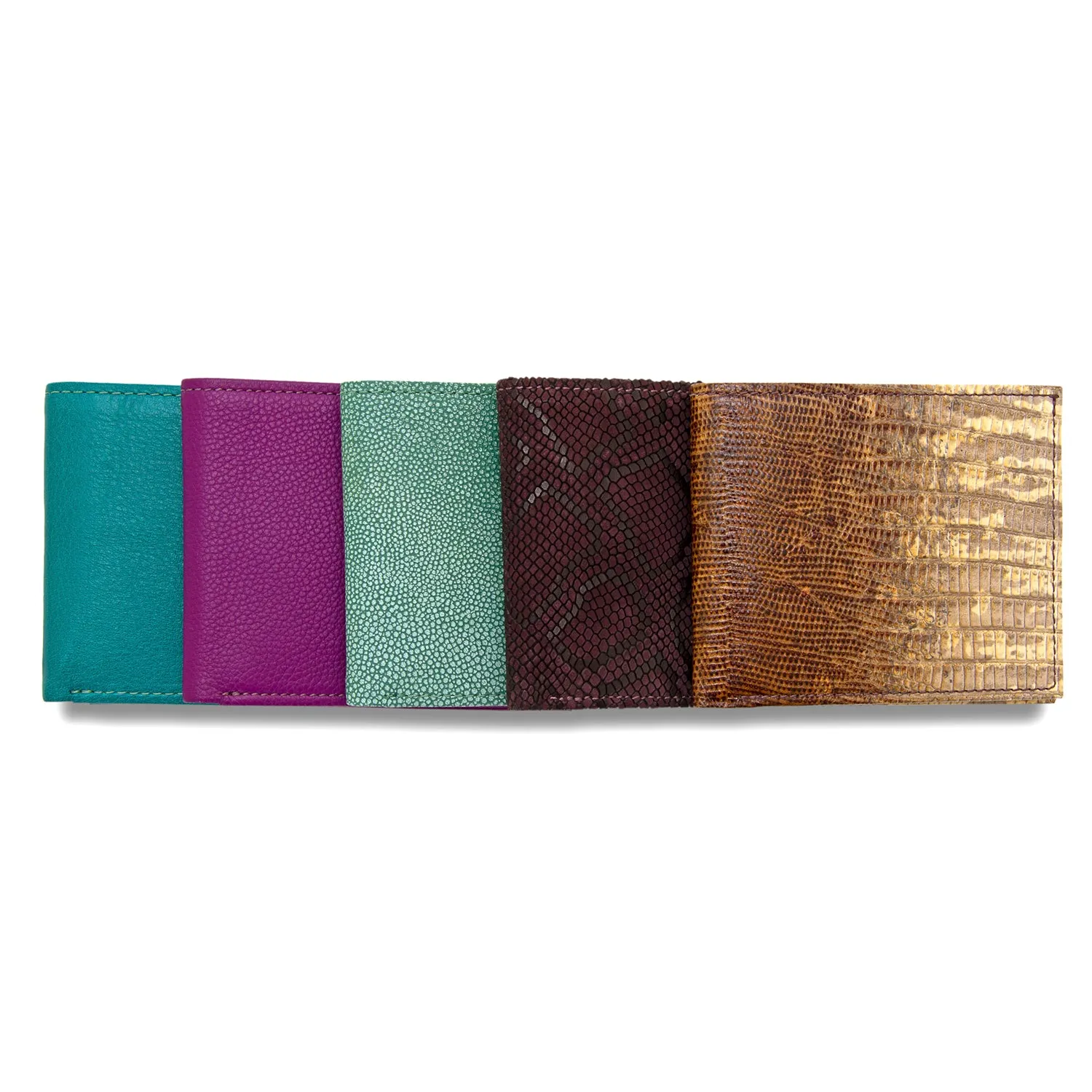 Wallet in Teal Calfskin