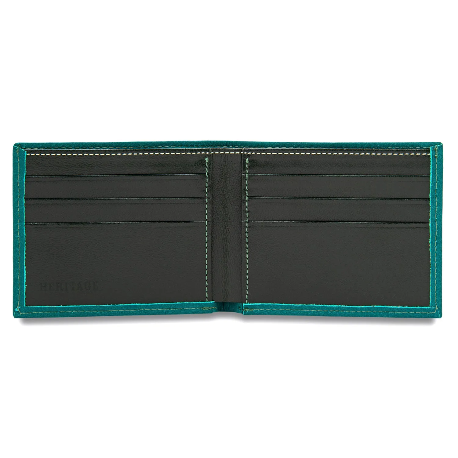 Wallet in Teal Calfskin